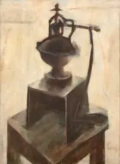 Sem Título by Ernesto Lacerda, encáustica sobre cartão, offered Jan 2026