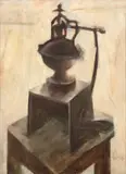 Sem Título by Ernesto Lacerda, encáustica sobre cartão, offered Jan 2026
