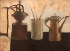 Sem Título by Ernesto Lacerda, óleo e cartão sobre madeira, offered Jan 2026