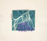 Monogravura by Giodana Holanda, 1986, técnica mista sobre papel, offered Jan 2026