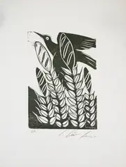 Sem Título by Ciro Fernandes, 1981, xilogravura, offered Jan 2026