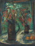 Vaso com Flores by Tadashi Kaminagai, óleo sobre tela, offered Jan 2026