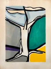 Aldo Bonadei, Sem Tíutlo, 1971, xilogravura