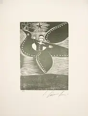 Sem Título by Ciro Fernandes, 1981, xilogravura, offered Jan 2026