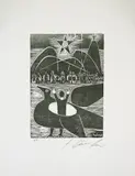 Ciro Fernandes, Sem Título, 1981, xilogravura
