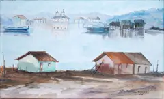 Paisagem by Jenner Augusto, 1986, óleo sobre tela, offered Jan 2026