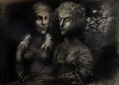 Marcelo Grassmann, Sem Título, 1986, carvão sobre papel