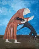 Bruno Giorgi, São Francisco, óleo sobre tela
