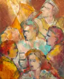 Sem Título by Vany Novello, 1998, óleo sobre tela, offered Jan 2026