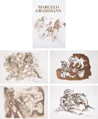 Marcelo Grassmann, Álbum Com 10 Desenhos de Reproduções, 1963, reprodução