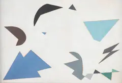Samson Flexor, Composition, guache sobre papel