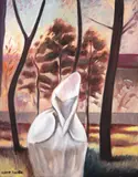 Mino Carta, Garden, óleo sobre tela