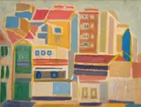 Jorge Mori, Paisagem Urbana, 1951, óleo sobre tela