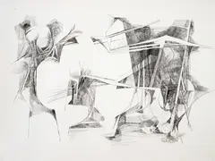 Roberto Burle Marx, Sem Título, 1980, nanquim sobre papel
