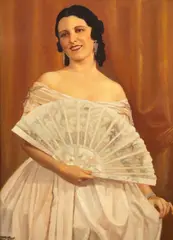 Tony Koegl, Pronta para o Baile, óleo sobre tela