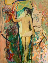 O príncipe sem reino do universo absurdo by Sepp Baendereck, 1973, óleo sobre tela, offered Jan 2026