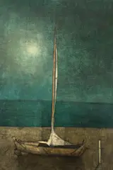 Inos Corradin, Barco, óleo sobre tela