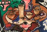 Sem Título by Sebastião Januario, 1963, guache e nanquim sobre papel, offered Feb 2025