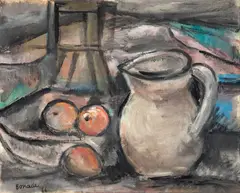 Sem Título by Aldo Bonadei, 1966, óleo sobre placa, offered Feb 2025
