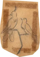 Pássaros by Antonio Gomide, 1918, grafite sobre papel, offered Feb 2025