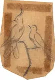Antonio Gomide, Pássaros, 1918, grafite sobre papel