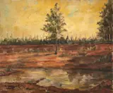 Waldemar da Costa, Paisagem, 1948, óleo sobre tela