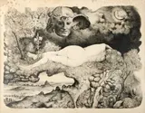 Octávio Aráujo, Hiponos, 1987, litogravura