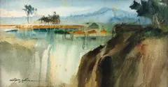 Paisagem by Gilana, 1985, aquarela sobre papel, offered Feb 2025