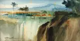 Gilana, Paisagem, 1985, aquarela sobre papel