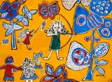 Sem Título by Sebastião Januario, 1963, guache sobre papel, offered Feb 2025