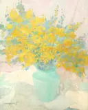 Vaso de Flor by Marques Júnior, óleo sobre tela, offered Feb 2025