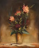 Clóvis Graciano, Vaso de Flor, óleo sobre tela