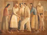 Fulvio Pennacchi, Família, 1938, óleo sobre aglomerado
