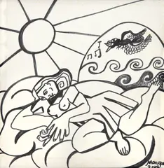Marepe, Sem Título, 2017, óleo diluído sobre tela