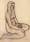 Mario Zanini, Figura Feminina, grafite sobre papel