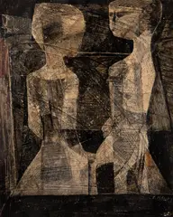 Karl Plattner, Sem Título, 1953, técnica mista sobre papel