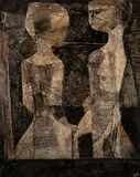 Karl Plattner, Sem Título, 1953, técnica mista sobre papel