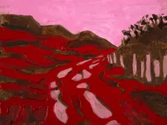 Rodrigo Andrade, Caminhos do Sertão III, 2019, óleo sobre tela sobre mdf