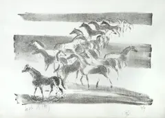 Sem Título by Livio Abramo, 1979, xilogravura, offered Dec 2024