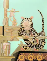 Tigre by Gerda Brentani, 1976, nanquim a cores e guache sobre papel, offered Dec 2024