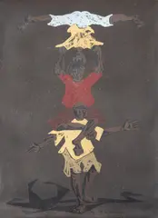 Clóvis Graciano, Sem Título, guache sobre papel
