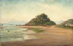 Marinha by Benedito Calixto, 1923, óleo sobre tela, offered Dec 2024