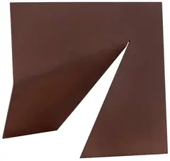 Sem Titulo by Amílcar de Castro, 1998, corte e dobra chapa quadrada, offered Dec 2024