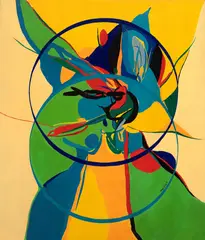 Maria Polo, Sem Título, óleo sobre tela