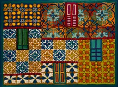 Portas de Azulejos by Madeleine Colaço, 1975, tapeçaria, offered Dec 2024