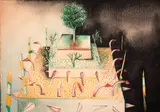 Jardim Urbano by José Alberto Nemer, 1983, aquarela sobre papel, offered Dec 2024