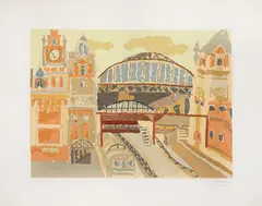 Estação da Luz by Thomaz Ianelli, 2001, serigrafia, offered Dec 2024