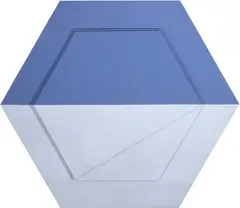 Hexagonos Imperfeitos by Tuneu, 2024, acrílica com colagem sobre tela, offered Dec 2024