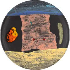 Prato de Cerâmica by Megumi Yuasa, pintura sobre prato de cerâmica, offered Dec 2024