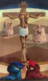 Clóvis Graciano, Crucificação, 1954, guache sobre papel